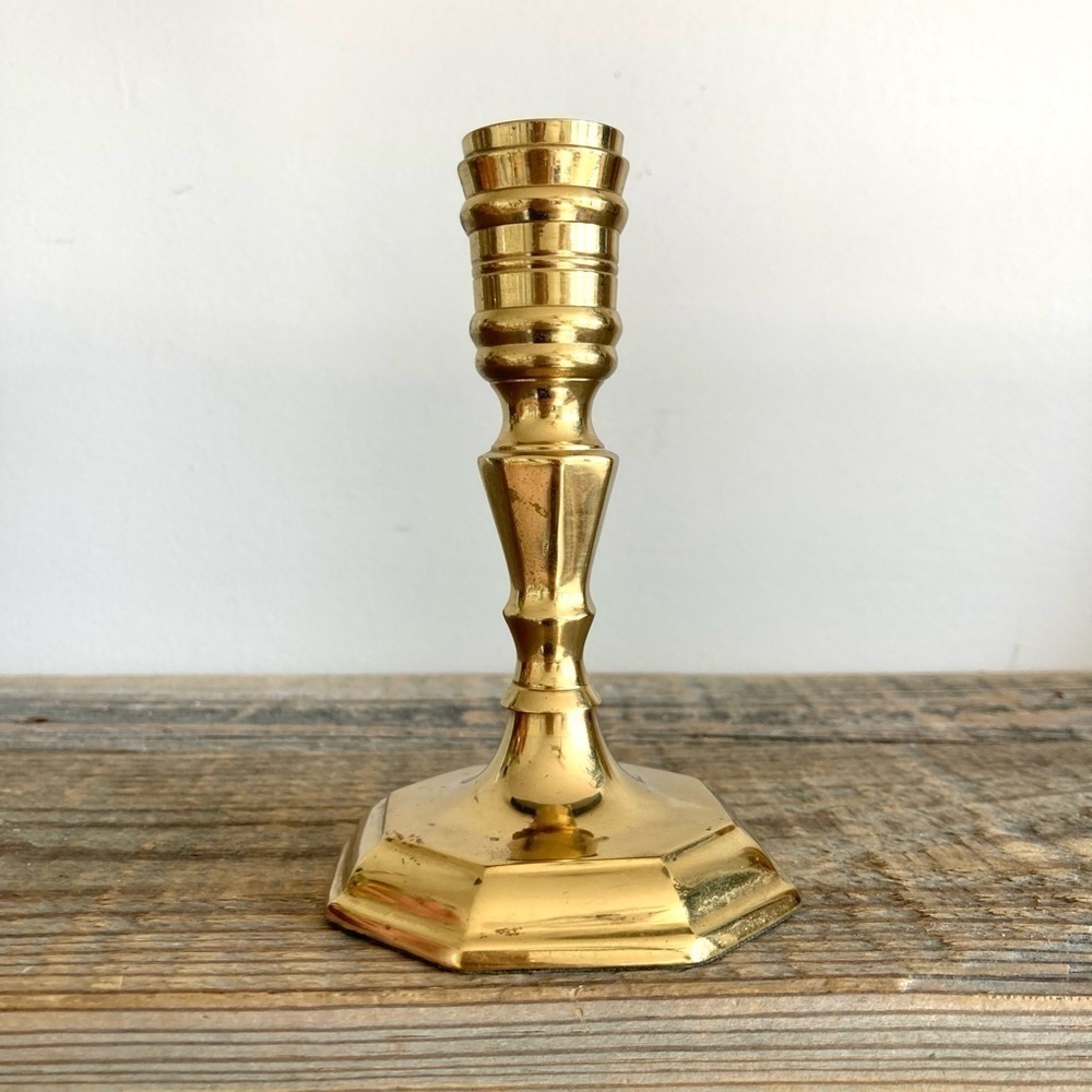 Hampton Brass candlestick